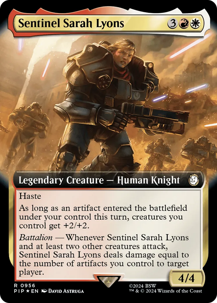 Sentinelle Sarah Lyons — Fallout — Magic: The Gathering
