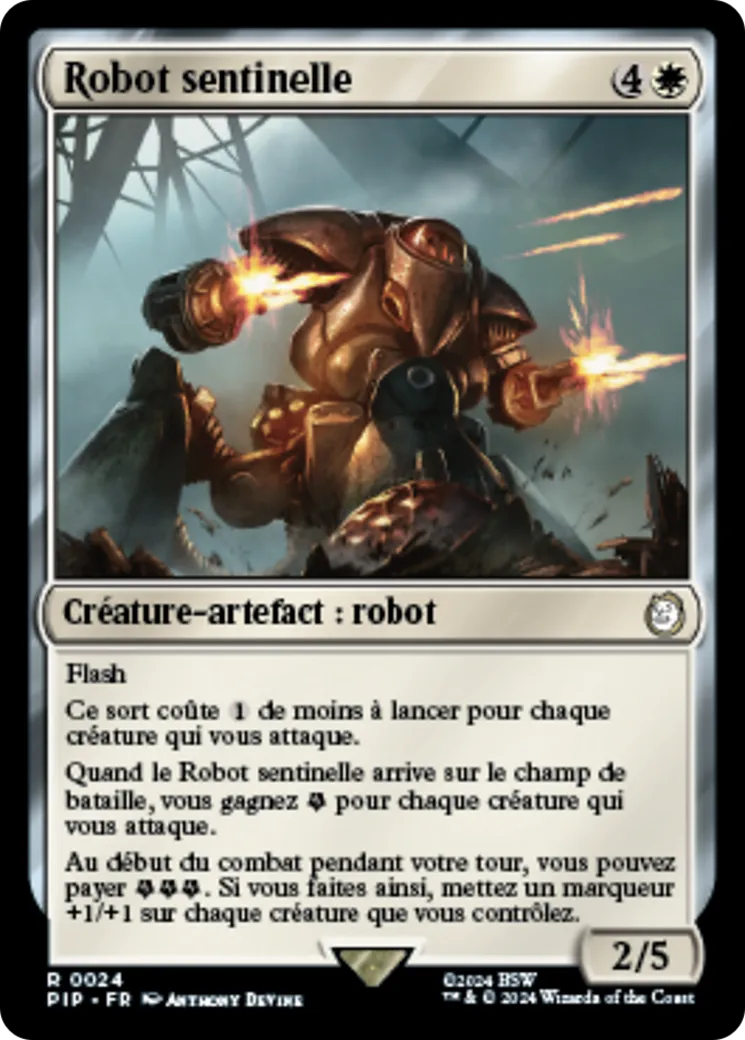 Robot sentinelle — Fallout — Magic: The Gathering