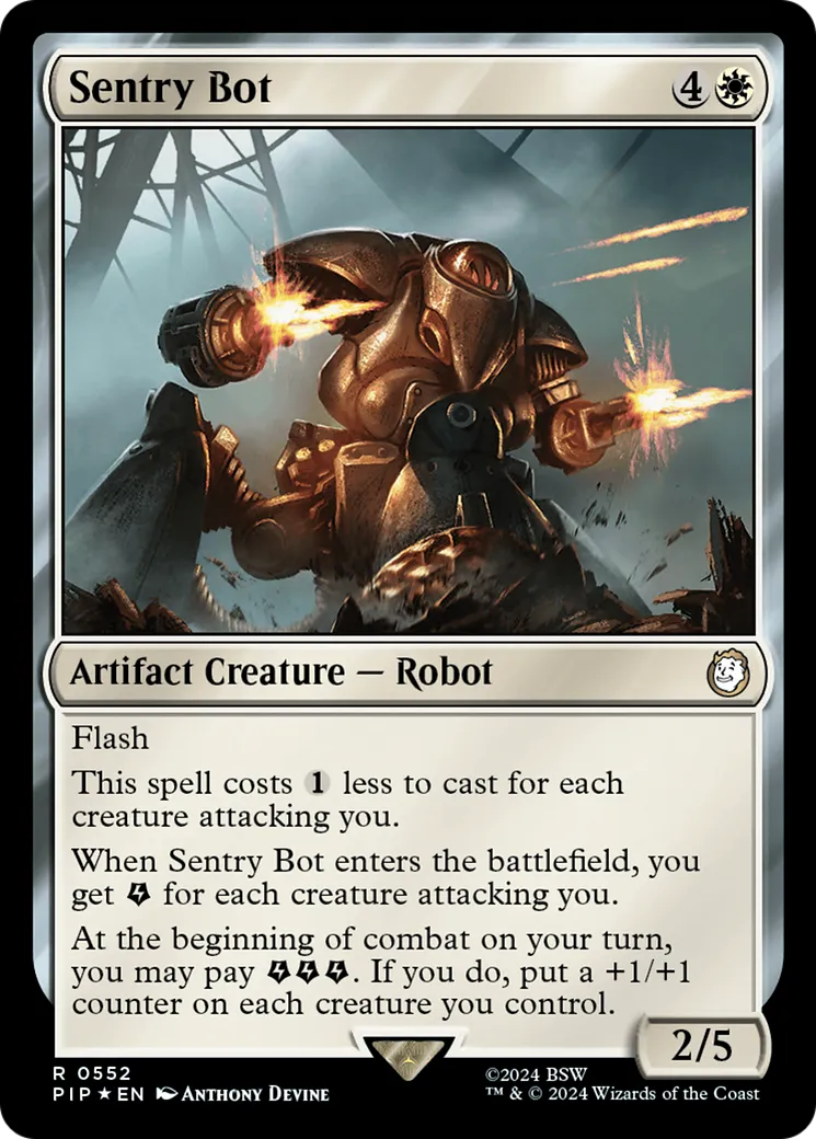 Robot sentinelle from Fallout - Magic: The Gathering