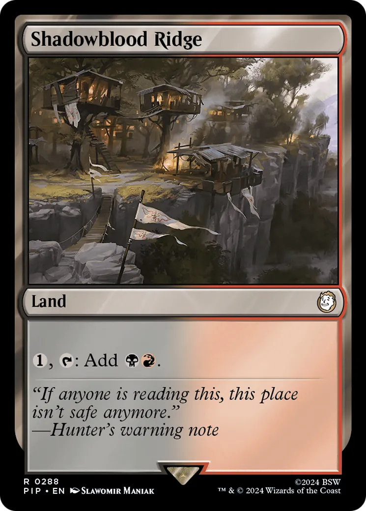 Shadowblood Ridge — Fallout — Magic: The Gathering