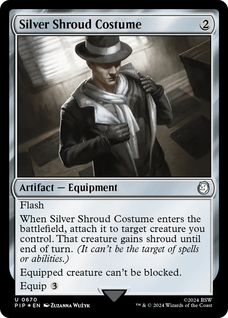 Costume de Silver Shroud — Fallout — Magic: The Gathering