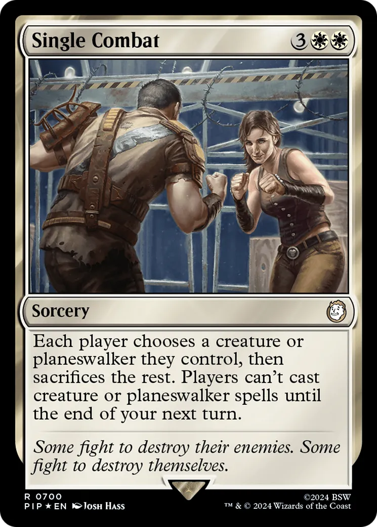Single Combat from Fallout - Magic: The Gathering