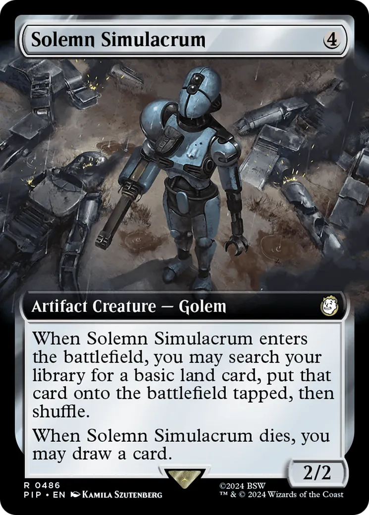 Solemn Simulacrum from Fallout - Magic: The Gathering