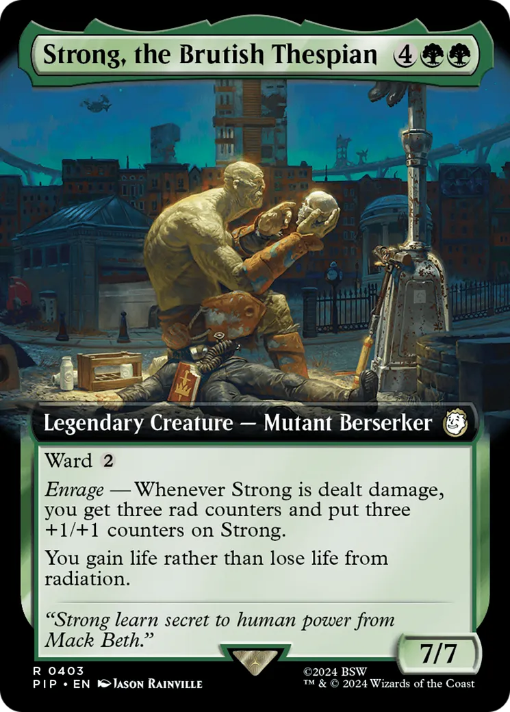 Strong, the Brutish Thespian — Fallout — Magic: The Gathering