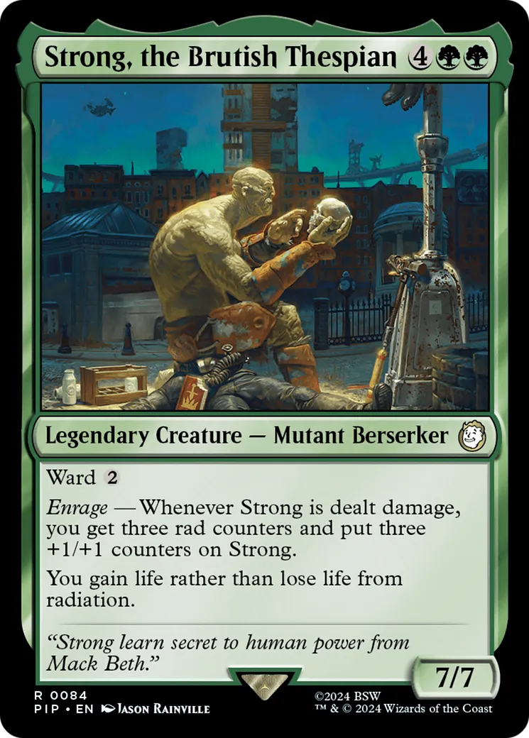 Strong, the Brutish Thespian — Fallout — Magic: The Gathering