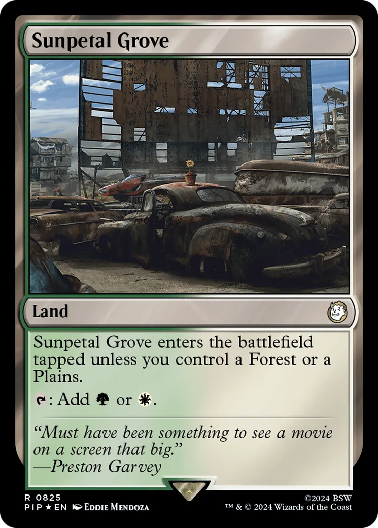 Sunpetal Grove — Fallout — Magic: The Gathering