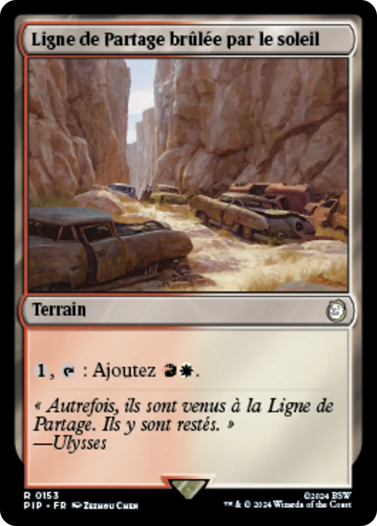 Ligne de Partage brûlée par le soleil — Fallout — Magic: The Gathering