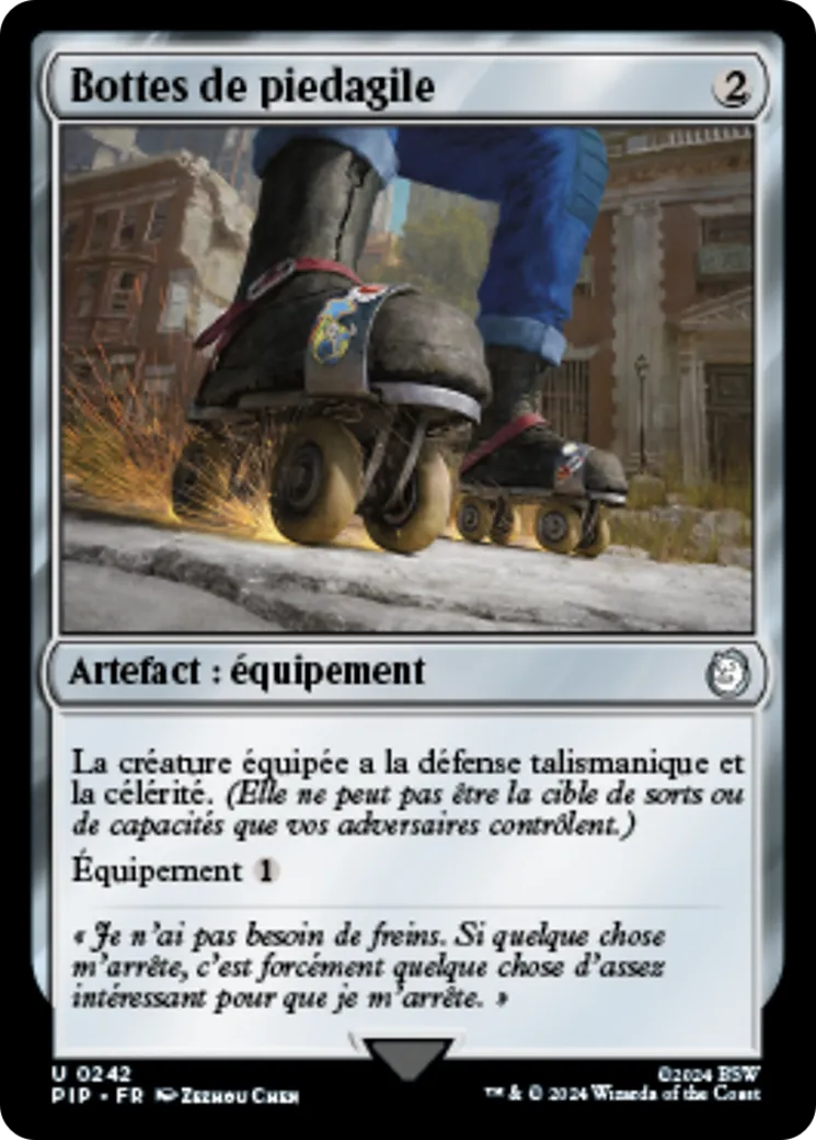 Bottes de piedagile — Fallout — Magic: The Gathering