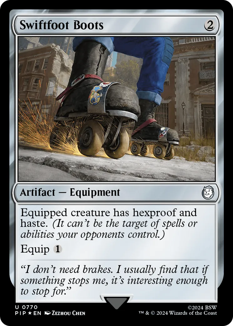 Swiftfoot Boots — Fallout — Magic: The Gathering