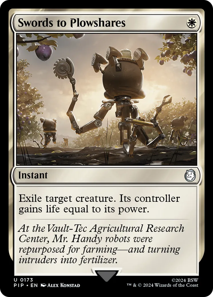 Swords to Plowshares — Fallout — Magic: The Gathering