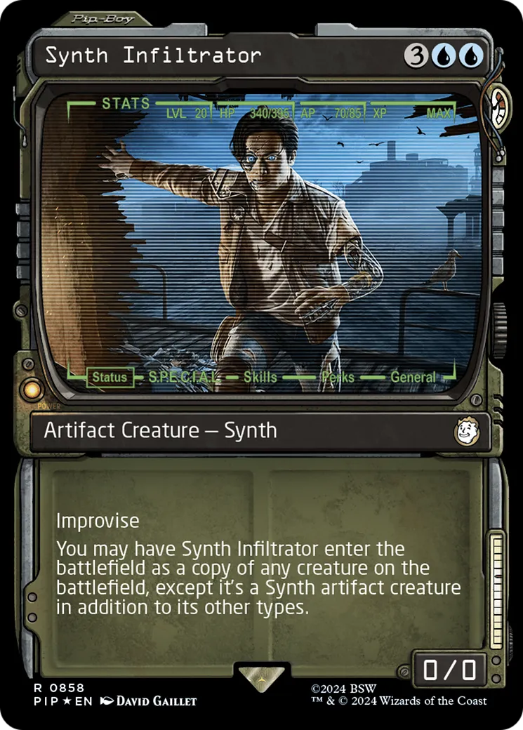 Synth Infiltrator from Fallout - Magic: The Gathering