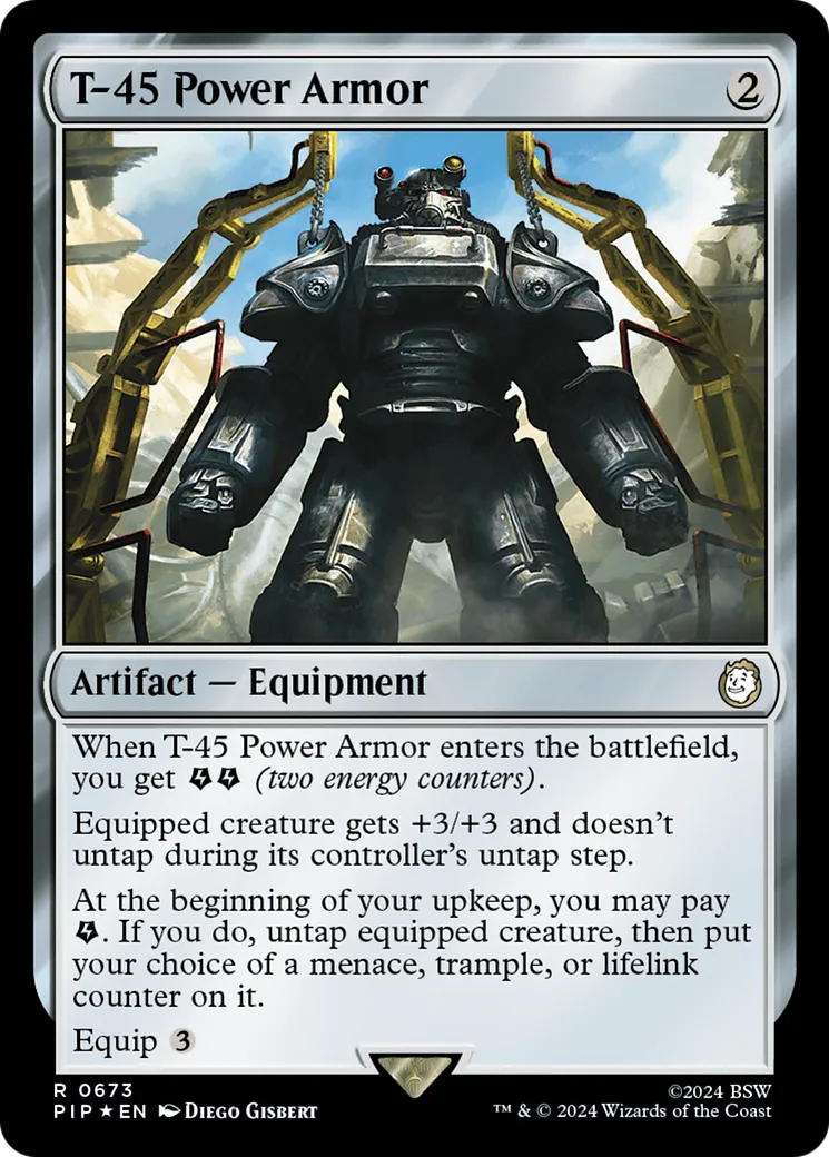 T-45 Power Armor — Fallout — Magic: The Gathering