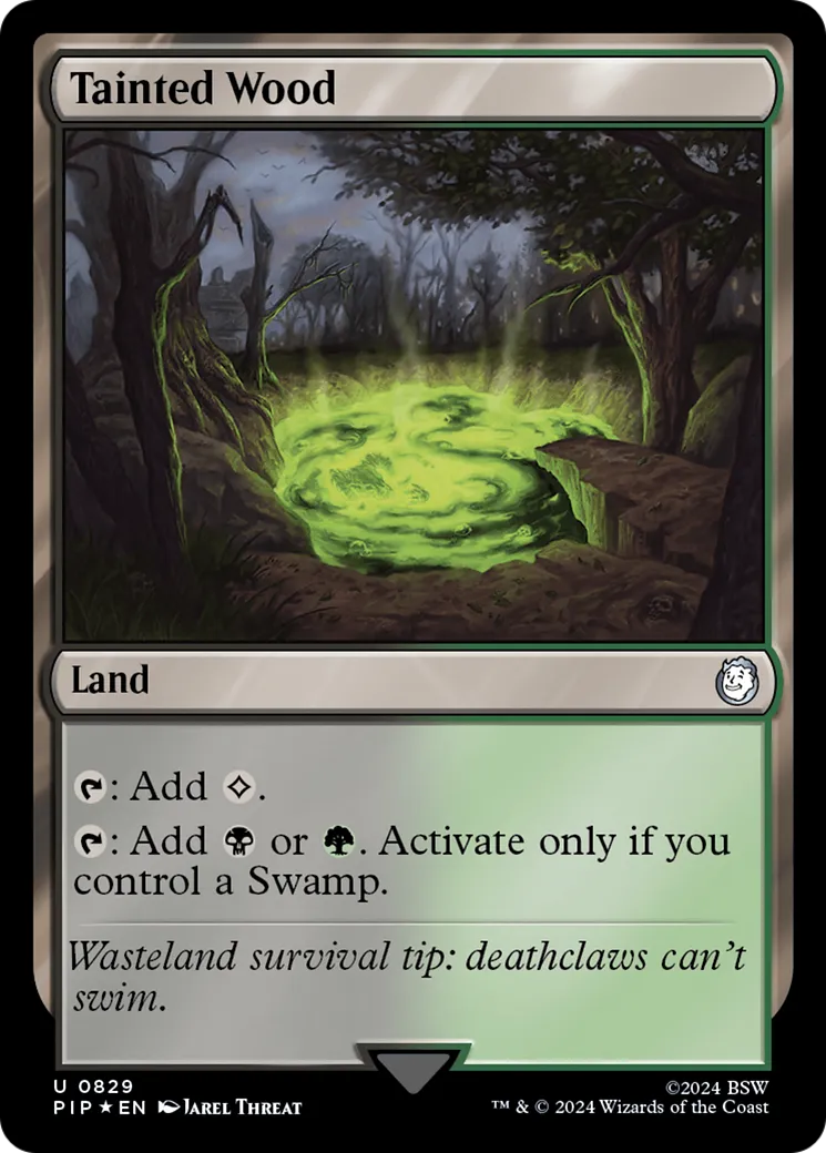 Bois souillé — Fallout — Magic: The Gathering