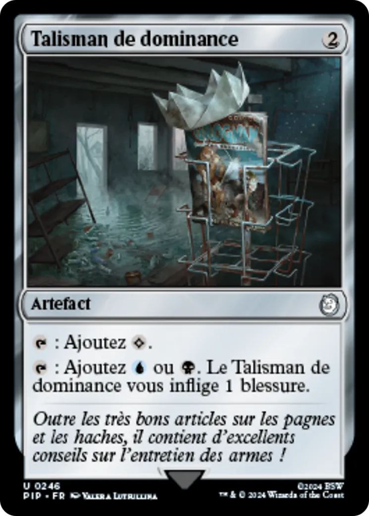 Talisman de dominance — Fallout — Magic: The Gathering