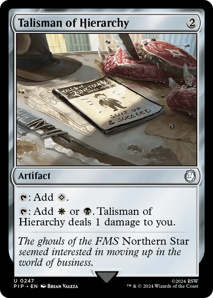 Talisman of Hierarchy — Fallout — Magic: The Gathering