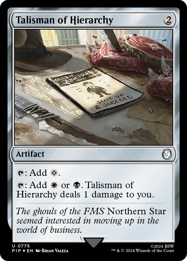 Talisman de hiérarchie — Fallout — Magic: The Gathering