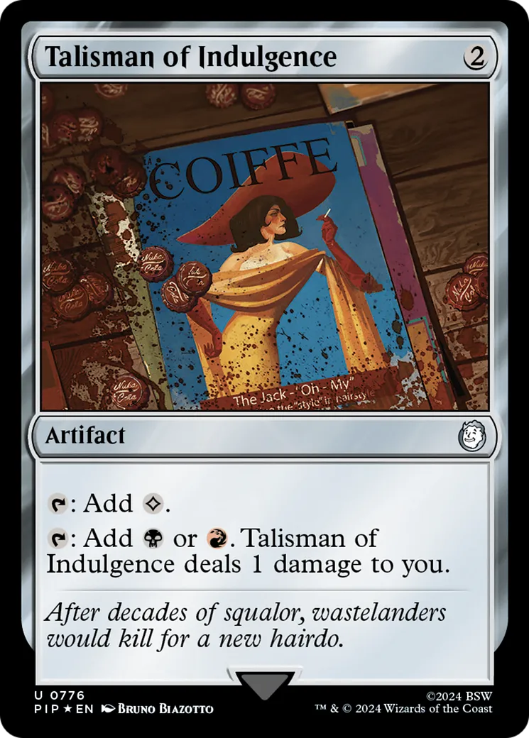Talisman d'indulgence — Fallout — Magic: The Gathering