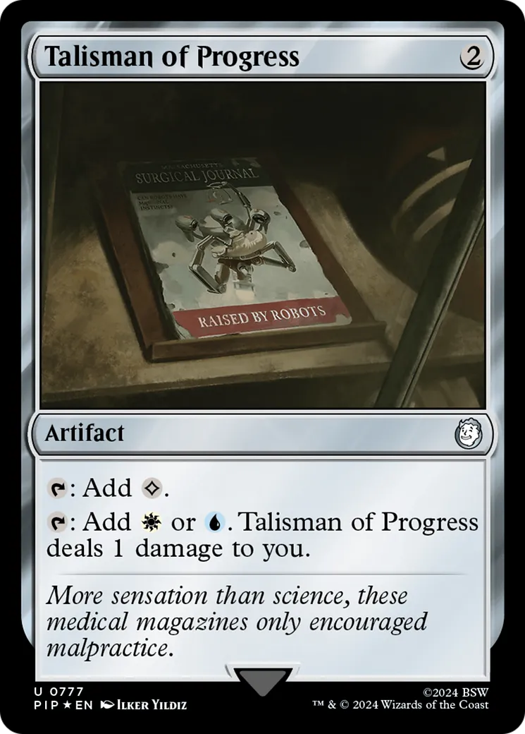 Talisman de progrès — Fallout — Magic: The Gathering