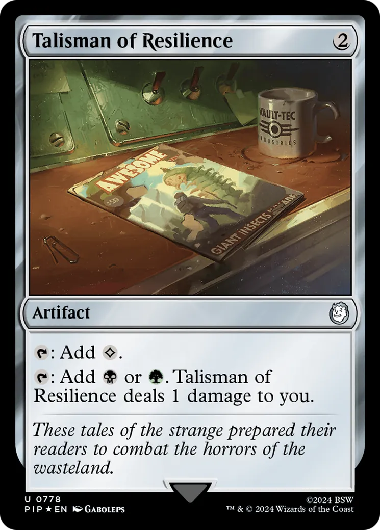 Talisman de résistance — Fallout — Magic: The Gathering