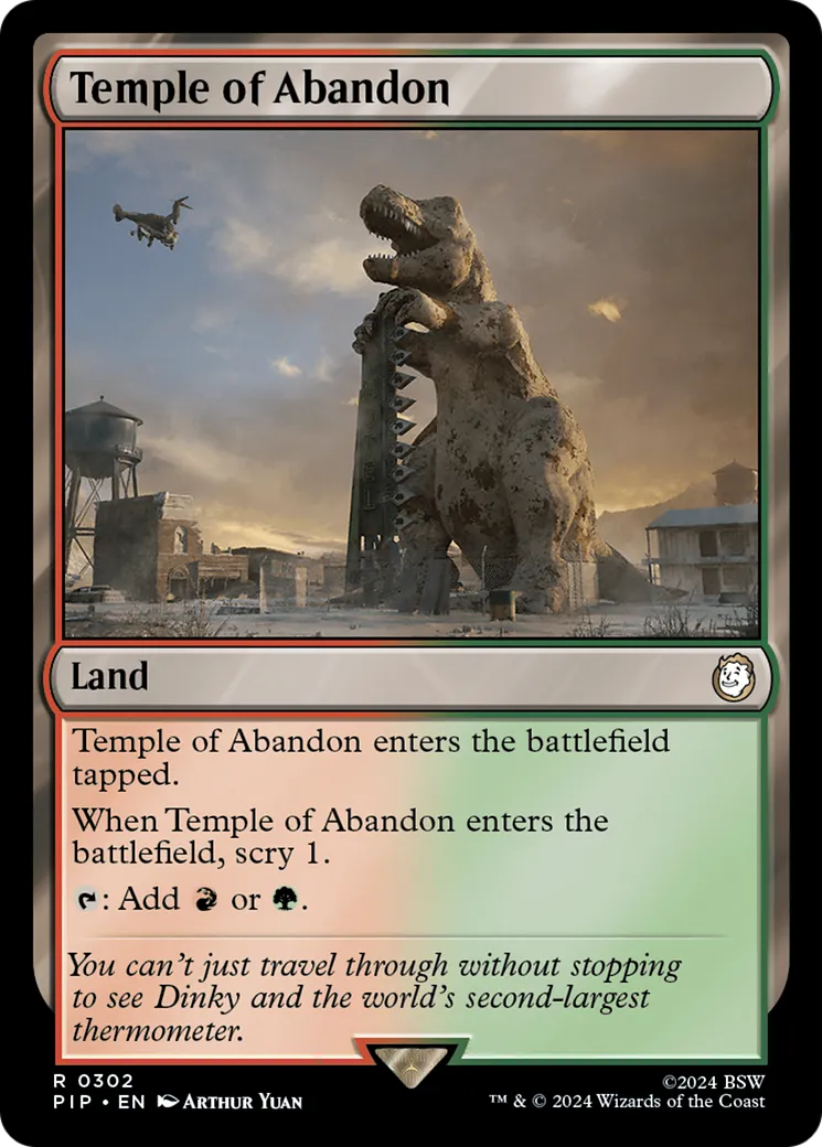 Temple of Abandon — Fallout — Magic: The Gathering