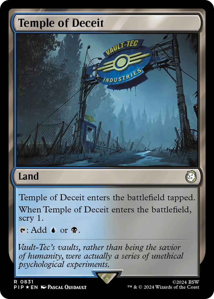 Temple of Deceit — Fallout — Magic: The Gathering