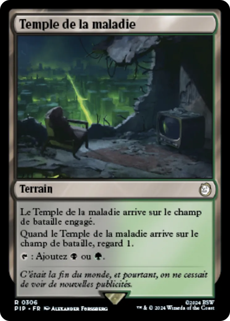Temple de la maladie — Fallout — Magic: The Gathering