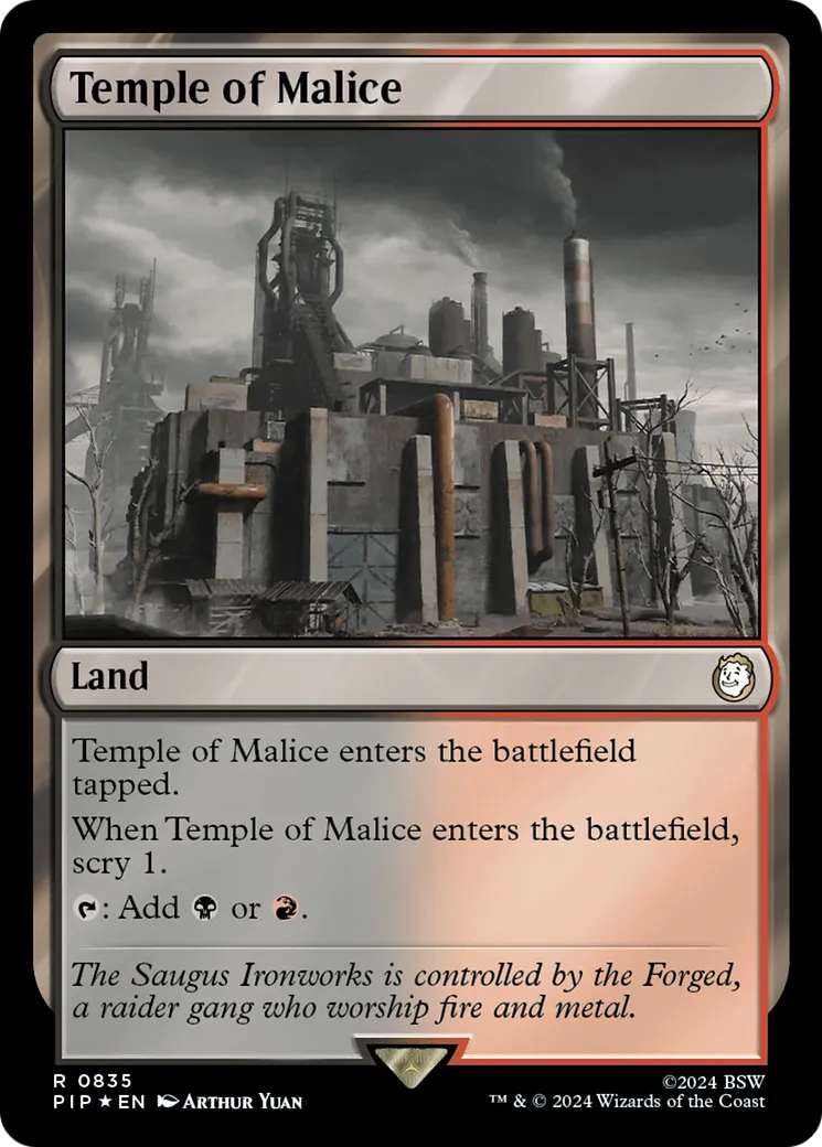 Temple de la malice — Fallout — Magic: The Gathering