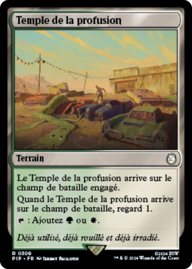 Temple de la profusion — Fallout — Magic: The Gathering