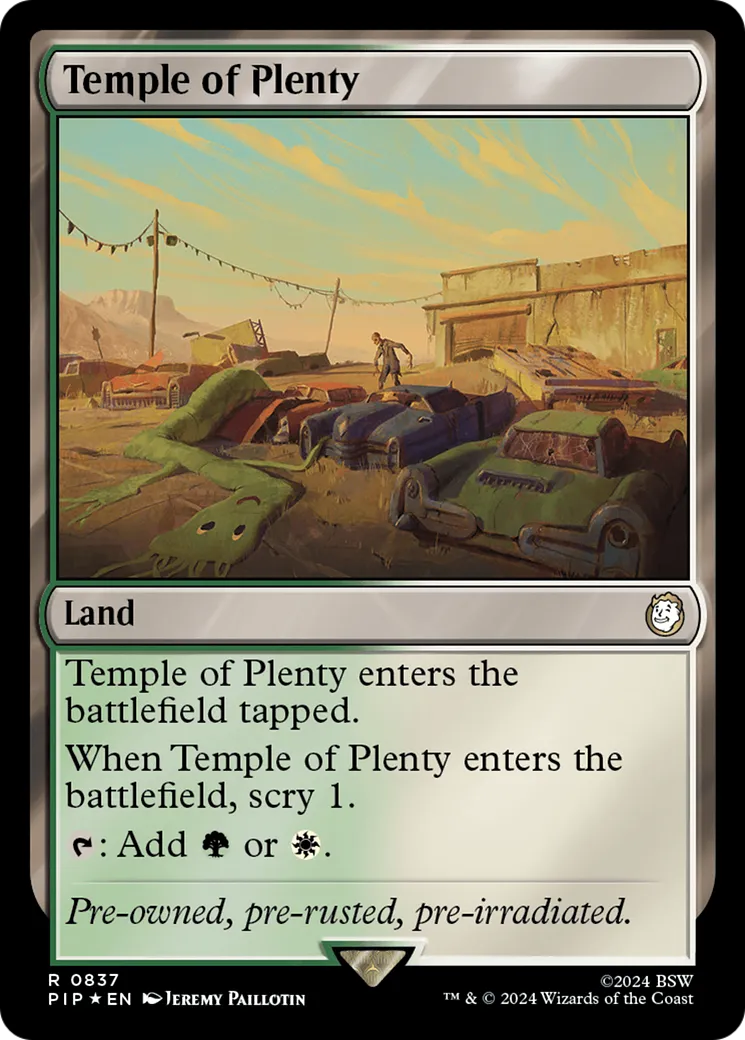 Temple of Plenty — Fallout — Magic: The Gathering