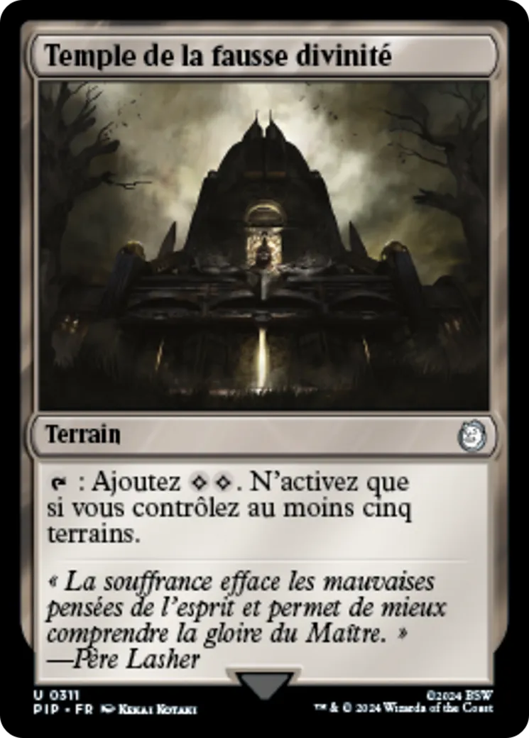 Temple de la fausse divinité — Fallout — Magic: The Gathering