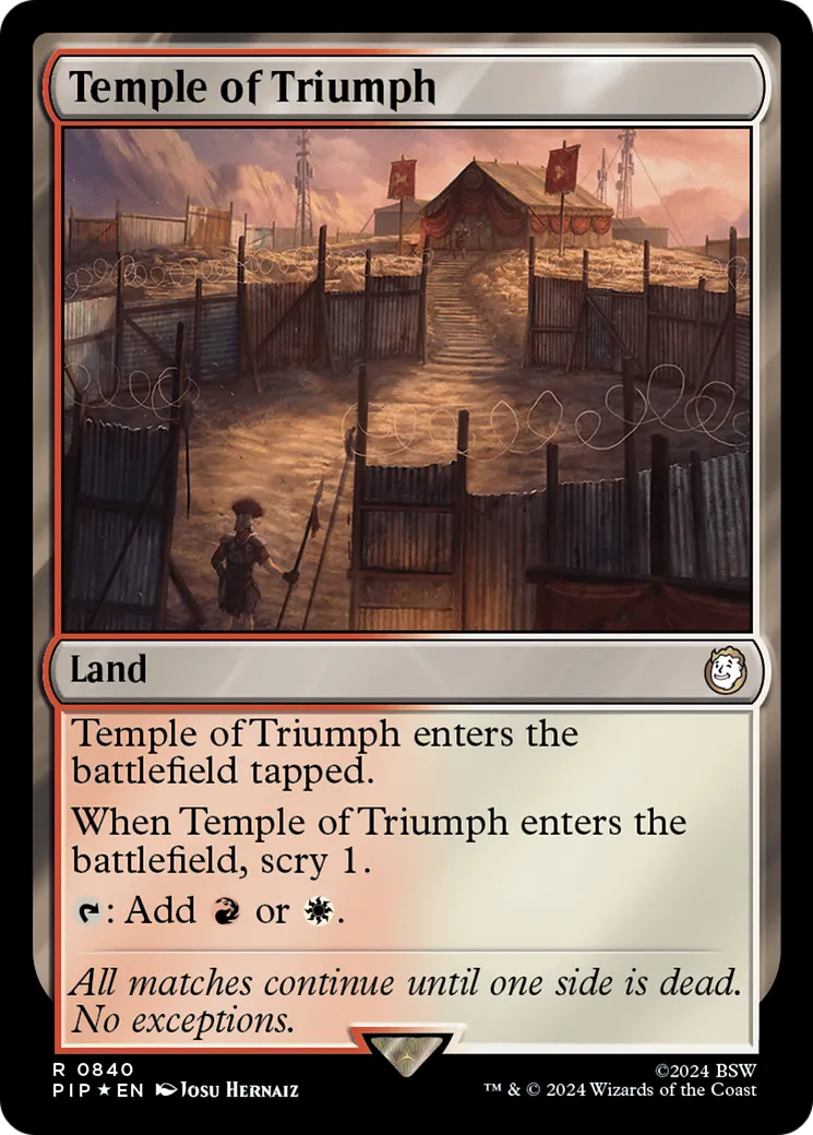 Temple du triomphe — Fallout — Magic: The Gathering