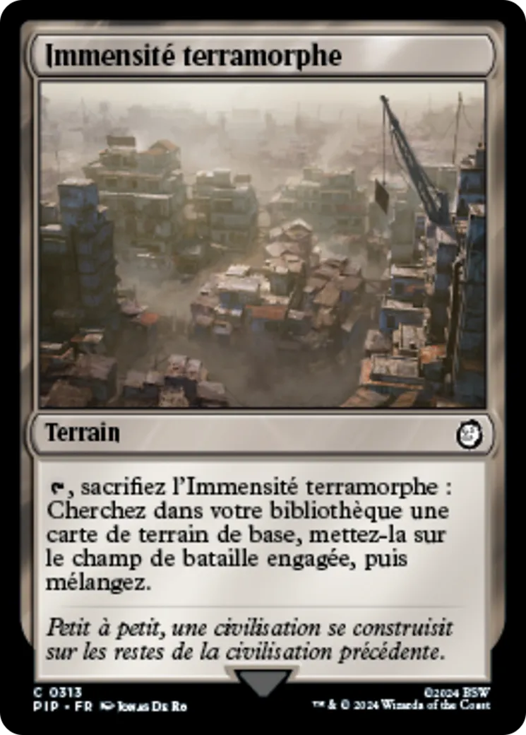Immensité terramorphe — Fallout — Magic: The Gathering