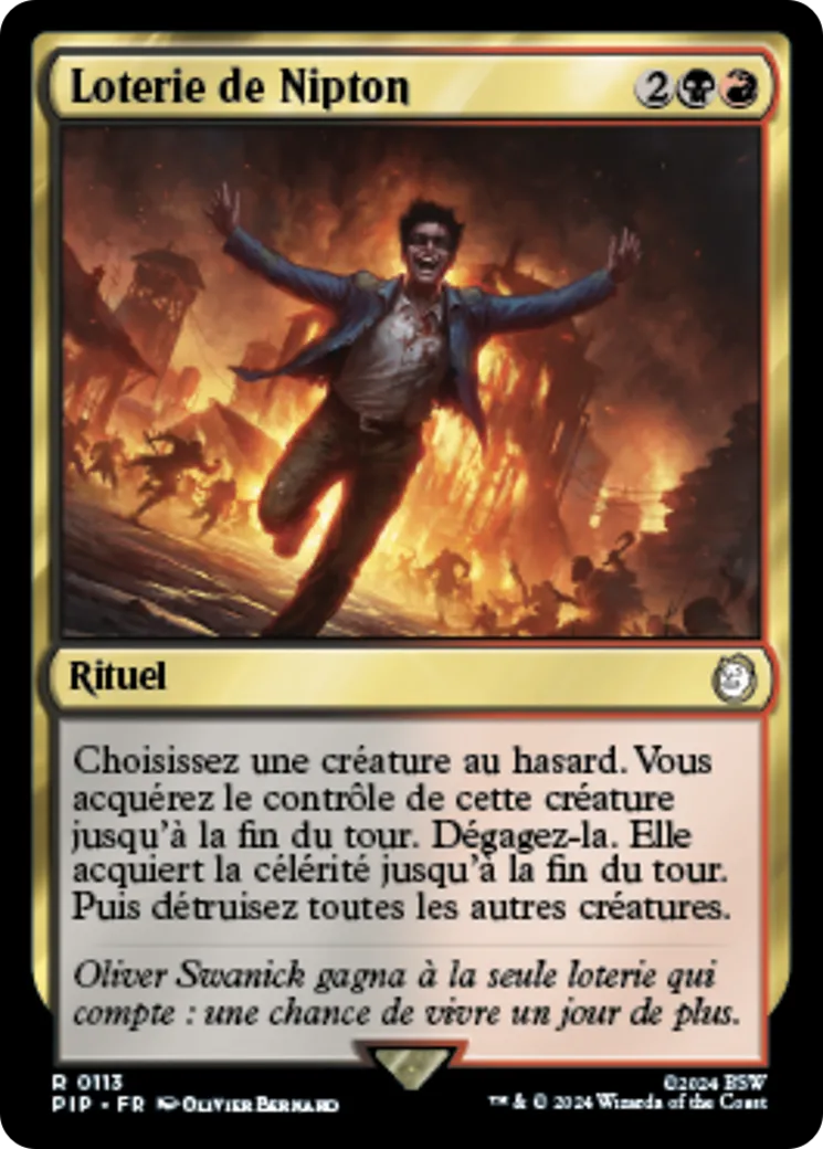 Loterie de Nipton — Fallout — Magic: The Gathering