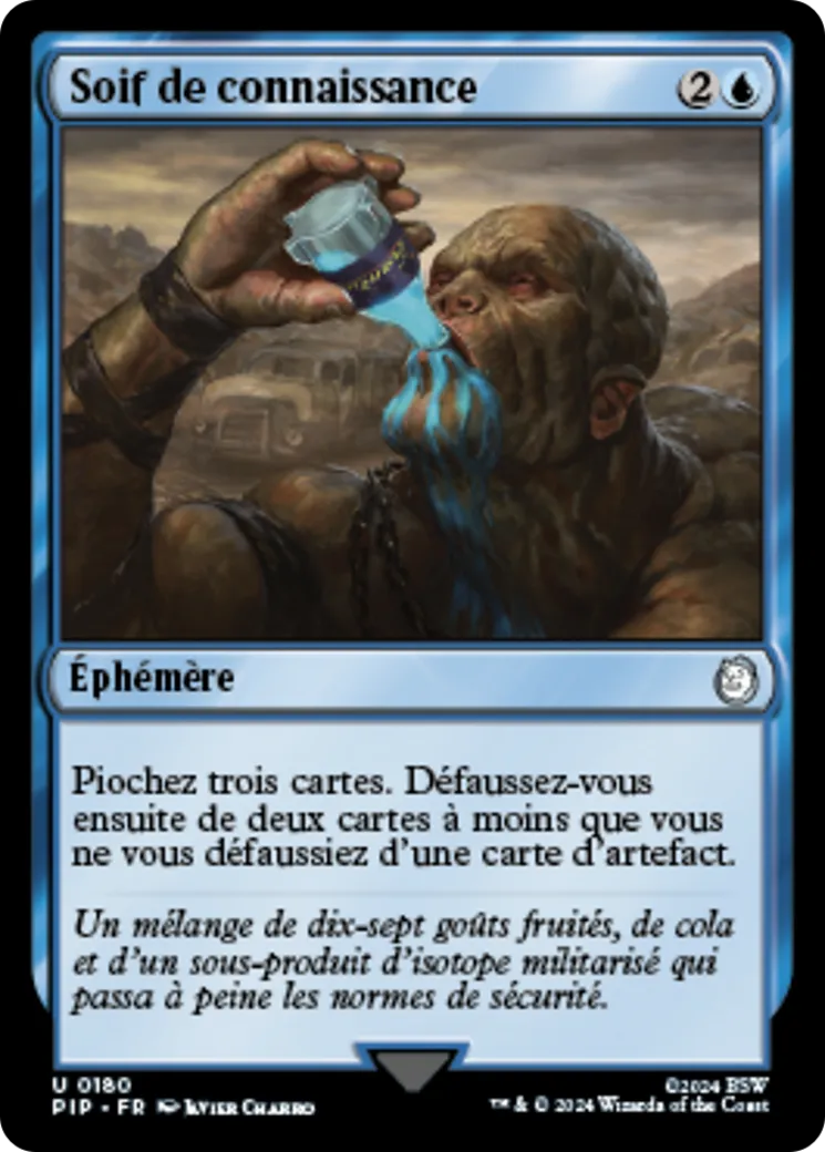 Soif de connaissance — Fallout — Magic: The Gathering