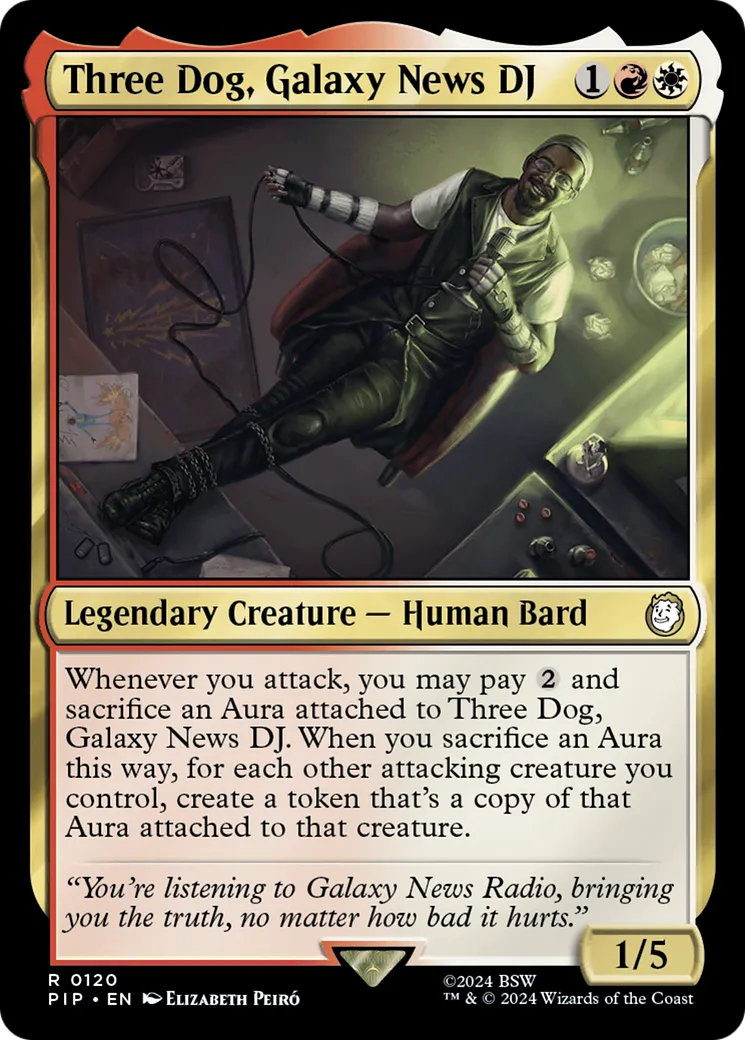 Three Dog, Galaxy News DJ — Fallout — Magic: The Gathering