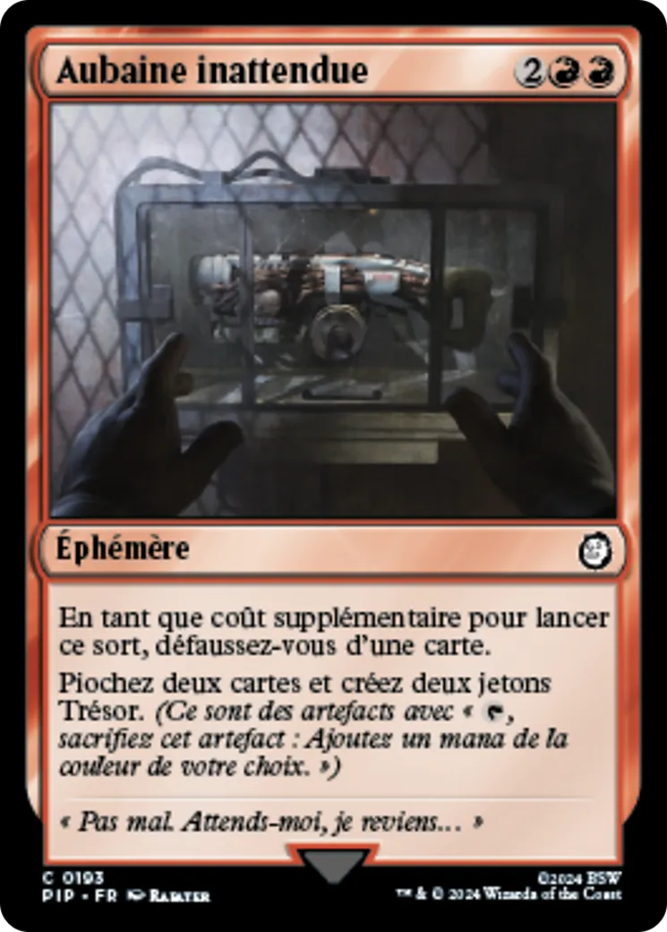 Aubaine inattendue — Fallout — Magic: The Gathering
