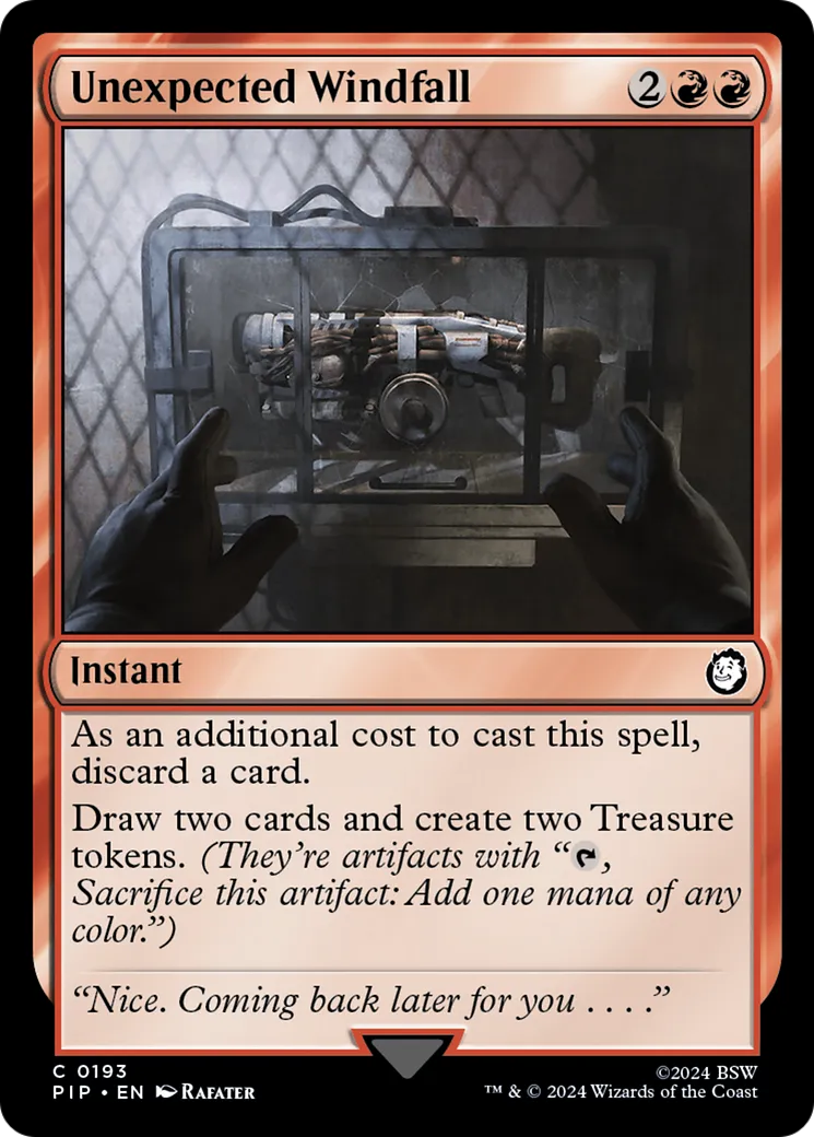 Unexpected Windfall — Fallout — Magic: The Gathering