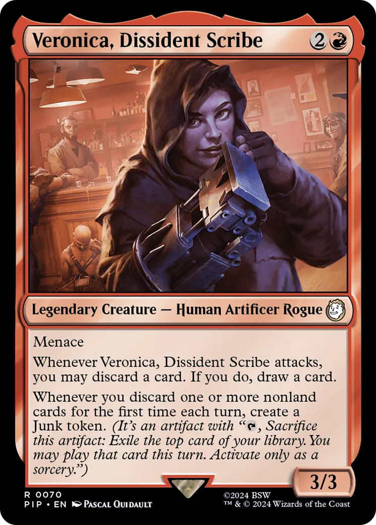 Veronica, Dissident Scribe — Fallout — Magic: The Gathering
