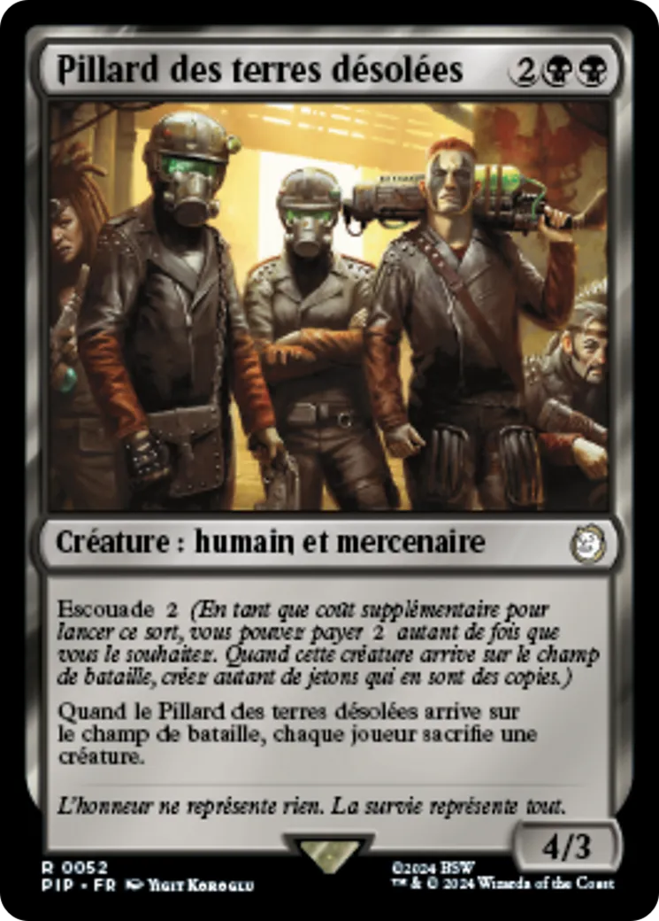 Pillard des terres désolées — Fallout — Magic: The Gathering