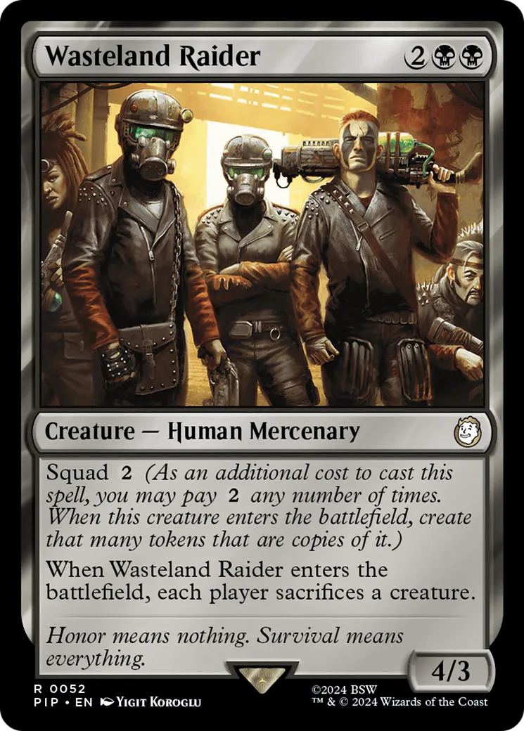 Wasteland Raider — Fallout — Magic: The Gathering