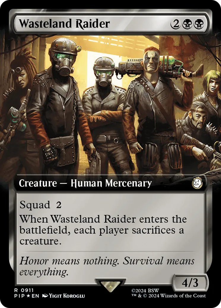 Pillard des terres désolées from Fallout - Magic: The Gathering