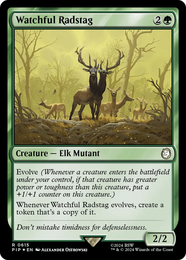 Watchful Radstag — Fallout — Magic: The Gathering