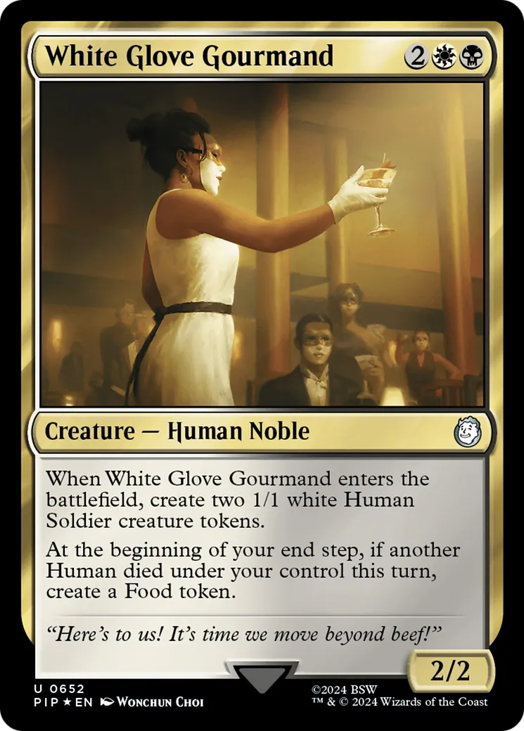 Gastronome du Gant blanc — Fallout — Magic: The Gathering