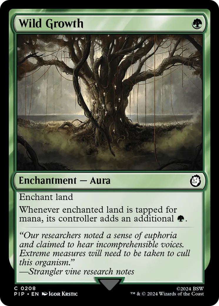 Wild Growth from Fallout - Magic: The Gathering