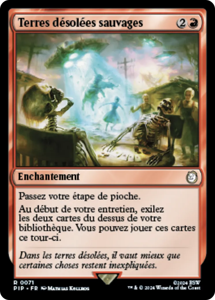 Terres désolées sauvages from Fallout - Magic: The Gathering
