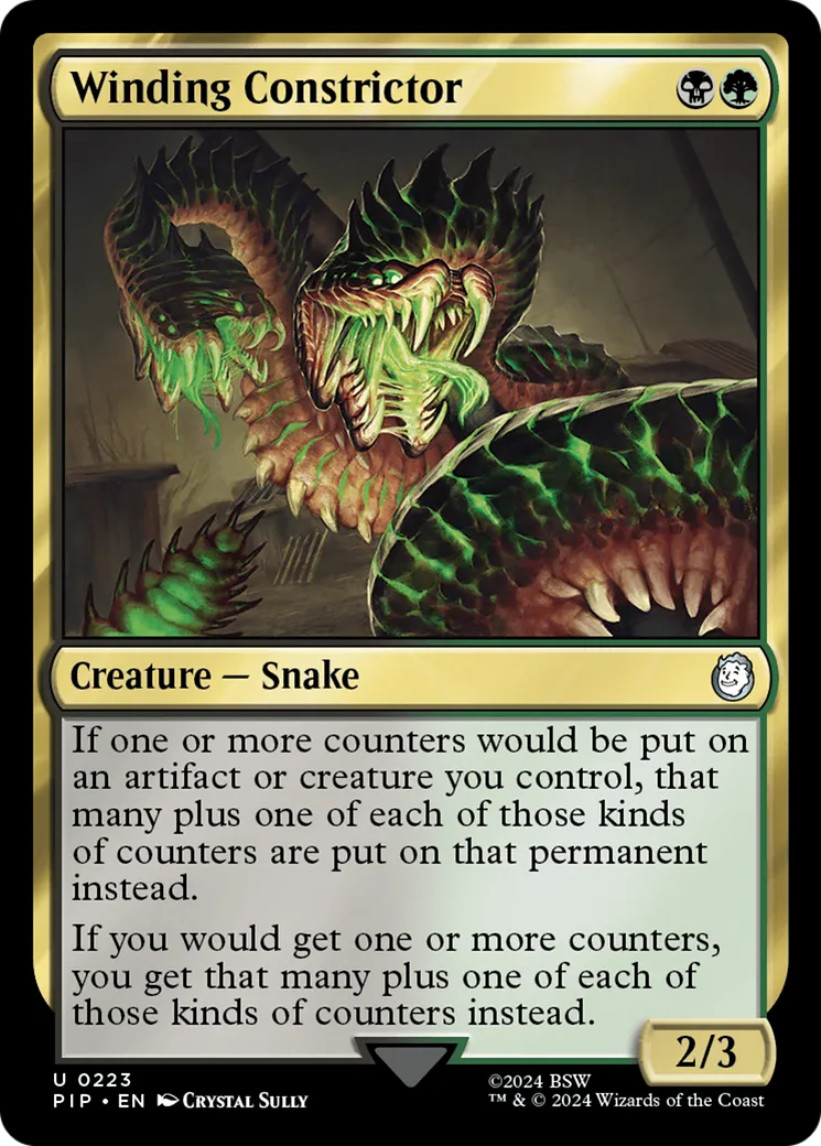 Winding Constrictor from Fallout - Magic: The Gathering