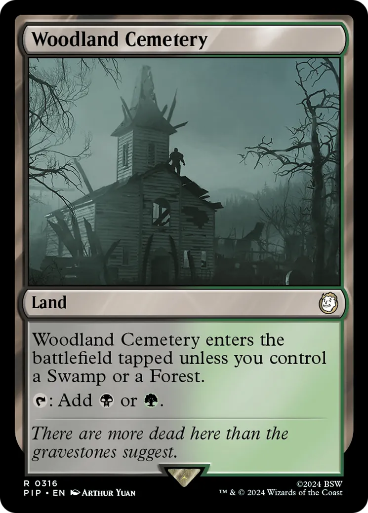 Woodland Cemetery — Fallout — Magic: The Gathering