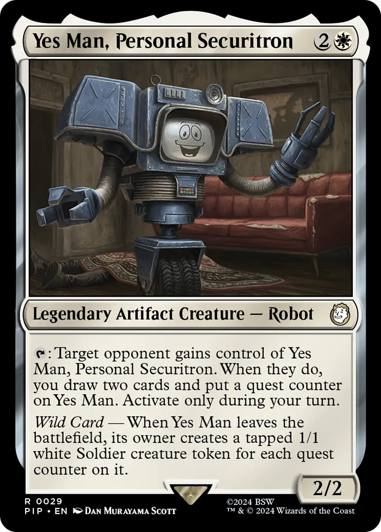 Yes Man, Personal Securitron — Fallout — Magic: The Gathering