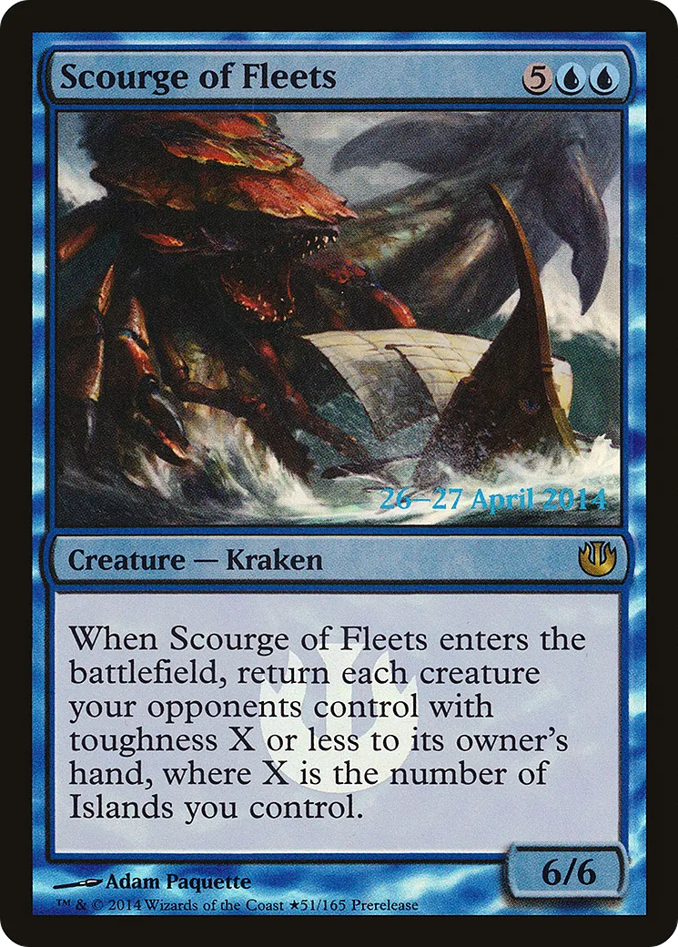 Scourge of Fleets — Journey into Nyx Promos — Magic: The Gathering