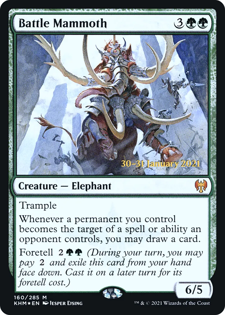 Mammouth de bataille — Kaldheim Promos — Magic: The Gathering